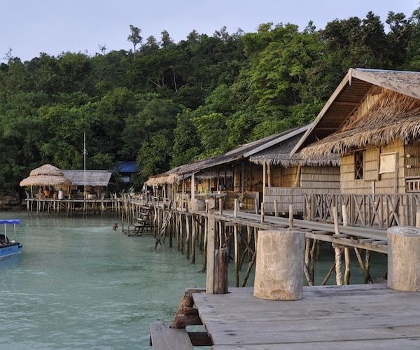 Remote Over-the-water homestay, Indonesia