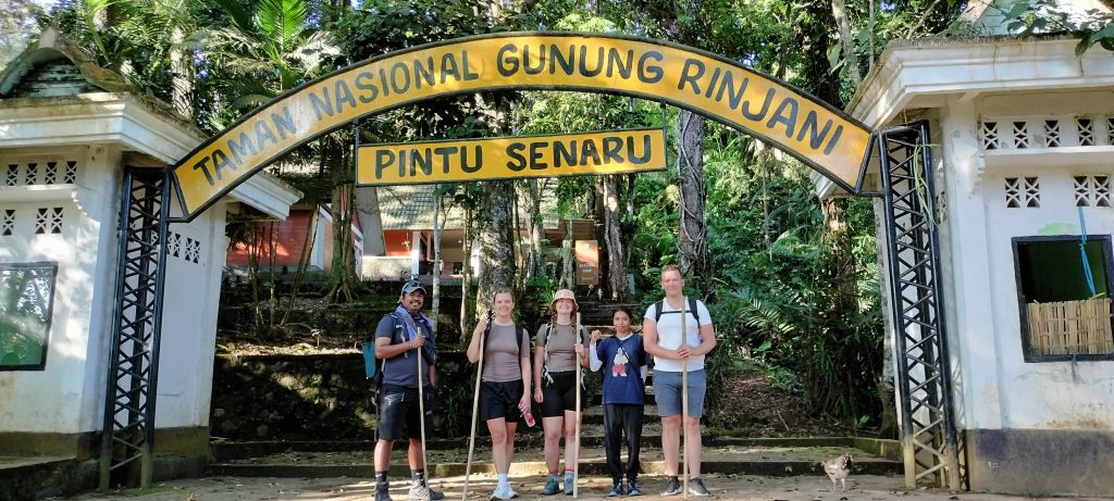 Mt Rinjani trekking - start point. Indonesia UNESCO Geopark